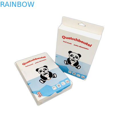 ভাঁজযোগ্য হ্যাঙ্গার হোল 350g পিচবোর্ডের কাগজ প্যাকেজিং বক্স