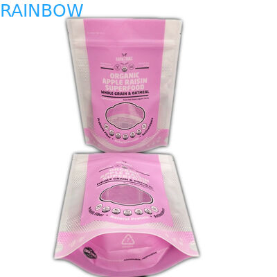 সামনের প্লাস্টিকের জিপার লক এমওপিপি প্লাস্টিকের পাউচ প্যাকেজিং