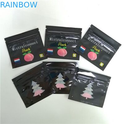 গ্র্যাভুরে প্রিন্টিং ফ্ল্যাট 3.5 জি চাইল্ড প্রুফ জিপলক ব্যাগ