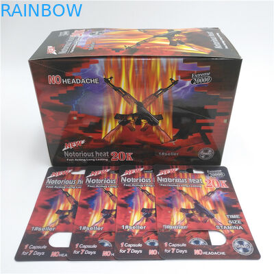 কাস্টম প্রিন্টেড প্লাস্টিক গণ্ডার বড়ি ফোস্কা কার্ড প্যাকিং