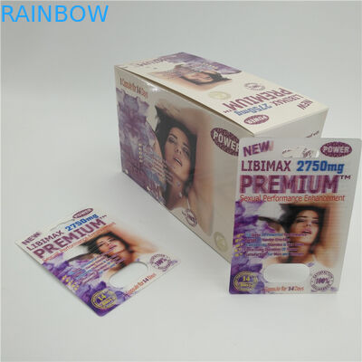 কাস্টম প্রিন্টেড প্লাস্টিক গণ্ডার বড়ি ফোস্কা কার্ড প্যাকিং