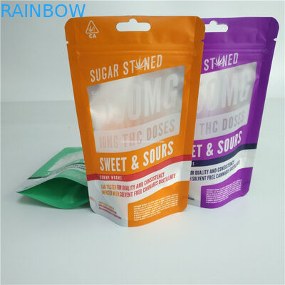 ডিজিটাল মুদ্রণ 3.5g 7g 14g 28g গমি হার্বাল উইড ব্যাগ