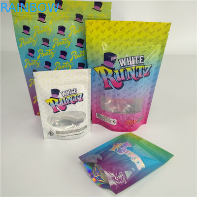 সিবিডি আগাছা স্ট্যাভ আপ গ্র্যাভুর প্রিন্টিং প্লাস্টিকের পাউচ প্যাকেজিং