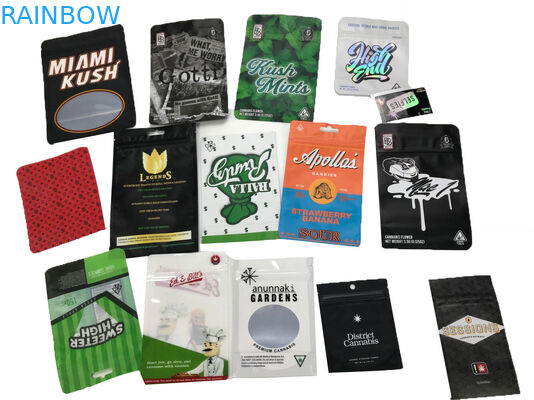 নমুনা নিখরচায় কাস্টমাইজড চাইল্ড প্রুফ স্যাচেটস মেডিকেল সুস্বাদু ডাইপ্যাক ডাবল জিপার্সের সাথে থ্রেড আপ থলি