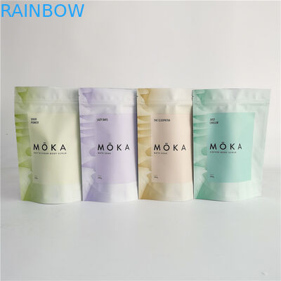 ফয়েল ভিতরে ভিতরে বাথ সল্ট জন্য জিপলক পাউচ বডি স্ক্রাব প্যাকেজিং ব্যাগ স্ট্যান্ড আপ করুন