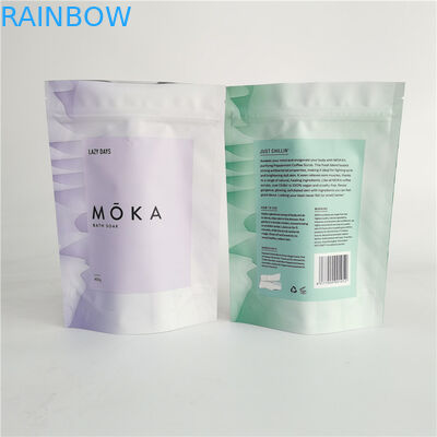 ফয়েল ভিতরে ভিতরে বাথ সল্ট জন্য জিপলক পাউচ বডি স্ক্রাব প্যাকেজিং ব্যাগ স্ট্যান্ড আপ করুন