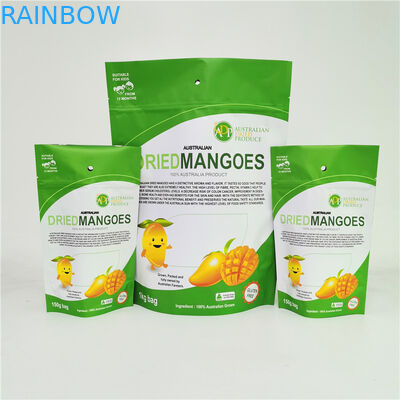 500 গ্রাম 1 কেজি কাস্টমাইজড ডোপ্যাক জিপলক থলি শুকনো ফল প্যাকেজিং ব্যাগ মাইলার ফয়েল ব্যাগ