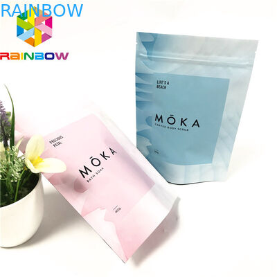 কাস্টম মুদ্রিত স্ট্যান্ড আপ থলি প্যাকেজিং চিপস প্যাকেজিং ব্যাগ অ্যালুমিনিয়াম ফয়েল বডি স্ক্রাব ব্যাগ