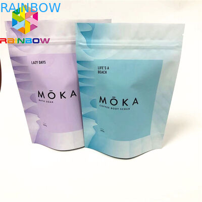 কাস্টম মুদ্রিত স্ট্যান্ড আপ থলি প্যাকেজিং চিপস প্যাকেজিং ব্যাগ অ্যালুমিনিয়াম ফয়েল বডি স্ক্রাব ব্যাগ