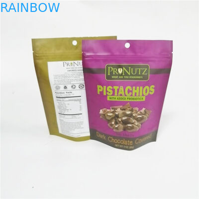স্তরিত প্লাস্টিক বাদাম ব্যাগ কাজু বাদাম প্যাকেজিং ব্যাগ আপ স্ট্যান্ড