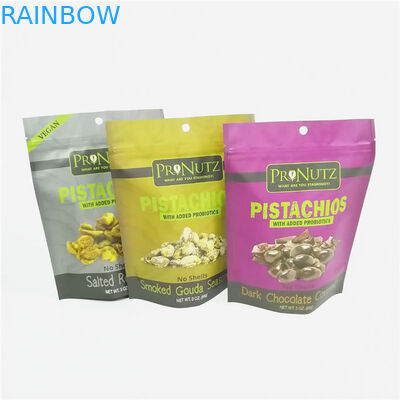 অ্যালুমিনিয়াম ফয়েল ভ্যাকুয়াম জিপ লক মায়লার প্যাকেজিং স্ট্যান্ড আপ থলি থালা ন্যাড প্যাকিং প্লাস্টিকের ব্যাগ