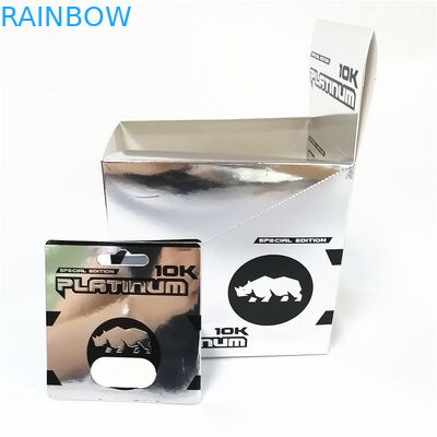 কাস্টম মুদ্রণ কাগজ কার্ডগুলি পুরুষ বর্ধনকারীদের যৌন সম্পাদনা পোসেইডন কার্ড বাক্স প্রদর্শন করুন