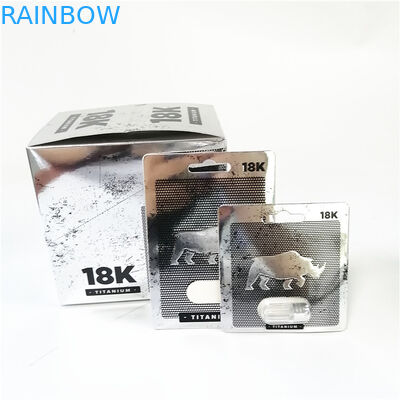 হট সেল মেল ক্যাপসুল এনহান্সমেন্ট পিলস প্যাকেজিং কার্ড বাক্স মুদ্রণ গোলাপী ভগকাট পেপার কার্ড প্রচার