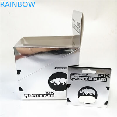 হট সেল মেল ক্যাপসুল এনহান্সমেন্ট পিলস প্যাকেজিং কার্ড বাক্স মুদ্রণ গোলাপী ভগকাট পেপার কার্ড প্রচার