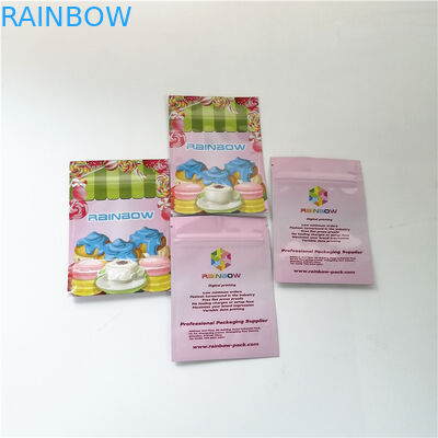 3.5oz ফুল অ্যালুমিনিয়াম ফয়েল স্ট্যান্ড আপ জিপার ব্যাগ ডিজিটাল প্রিন্টিং মাইলার ডেজার্ট ম্যাচা পাউডার প্যাকেজিং ব্যাগ থলি