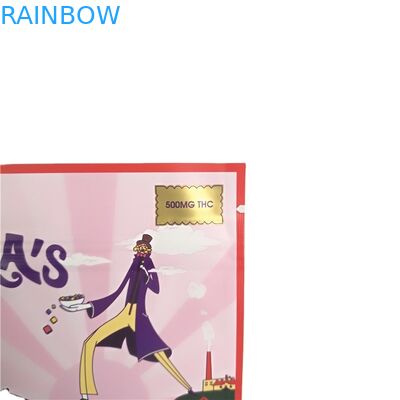 জিপার ব্যাগ সহ সোনার প্রিন্টিং সিগারেট 3 সাইড সিল পাউচ জন্য শেনজেন সরবরাহকারী মিনি স্যাসেটস