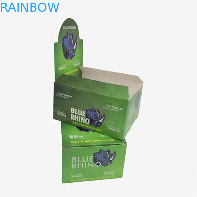 ইকো ফ্রেন্ডলি ডিসপ্লে পেপার বক্স, গিফট র‌্যাপ বক্স রাইনো সিবিডি অয়েল বোতল এনার্জি বার প্যাকেজিং বক্স