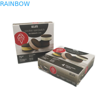 কাস্টম প্রিন্টেড পেপার বক্স প্যাকেজিং কোটিং প্রিন্টিং কেক সিটির জন্য কাস্টম সিএমওয়াইকে রঙ