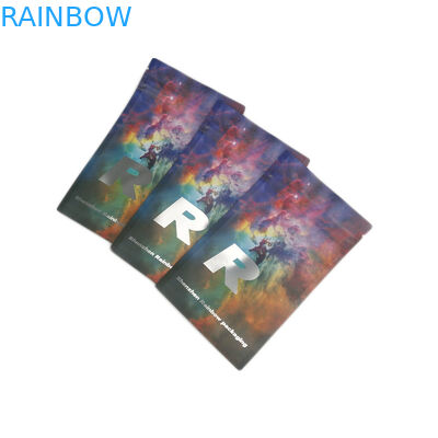 কাস্টম প্রিন্টিং অ্যালুমিনিয়াম ফয়েল শিশু প্রতিরোধী ক্যান্ডি প্যাকেজিং মেলার ব্যাগ ম্যাট সন্ধ্যা প্রুফ চাইল্ডপ্রুফ জিপলক থলি