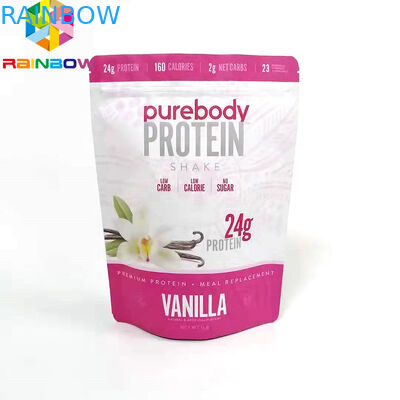 গুঁড়া জন্য কাস্টম প্রিন্টেড ডাইপ্যাক জিপলক প্যাকেজিং ব্যাগ অ্যালুমিনিয়াম ফয়েল খাবার স্টোরেজ ব্যাগ stand