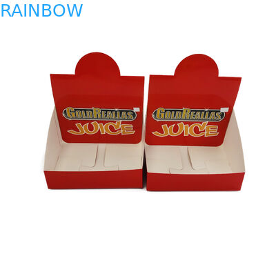 গ্লস বোতল ডিসপ্লে ব্যাগ প্যাকেজিংয়ের জন্য কার্ডবোর্ডের কাগজ প্রদর্শন বক্স প্যাকেজিং সিএমওয়াইকে রঙ Color