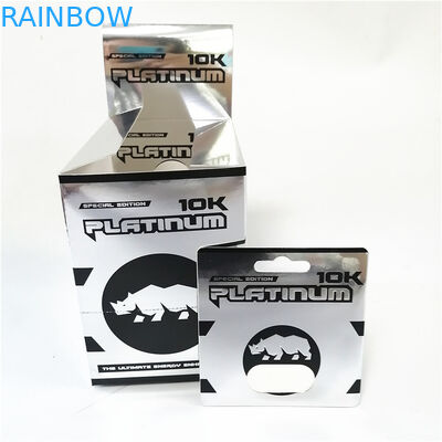 কাস্টমাইজড প্রাইভেট লেবেল পিল ক্যাপসুল ফোস্কা প্যাকেজ 18 কে সোনার সিলভার ধূসর কাগজ কার্ড বাক্স