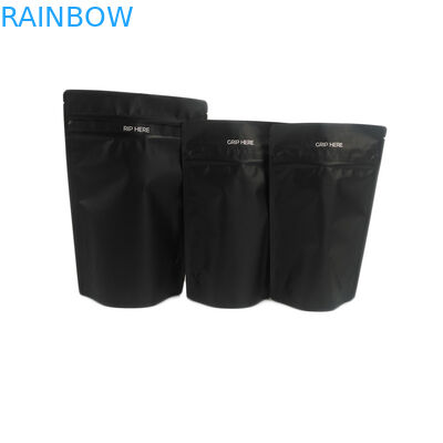 স্টক ব্ল্যাক অ্যালুমিনিয়াম ফয়েল শিশু প্রতিরোধী ভোজ্য খাদ্য গ্রেডের ফুল আঠা সিবিডি কানাবিস প্যাকেজিং গন্ধ প্রুফ ব্যাগ