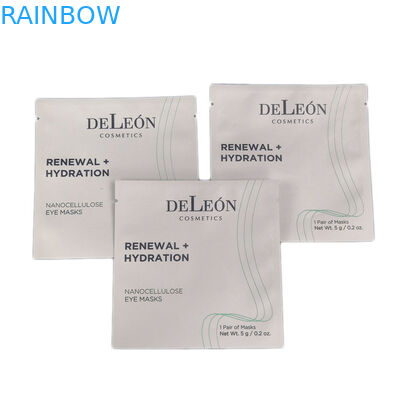 সাদা ছোট ব্যাগ কাস্টম প্রিন্টিং ডিজাইন স্তরিত ফয়েল কসমেটিক প্যাকেজিং পাউচ