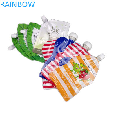 পুনঃব্যবহারযোগ্য খাদ্য গ্রেড উত্পাদনকারী স্পাউট পাউচ প্যাকেজিং অগ্রভাগ সহ স্ট্যান্ড আপ