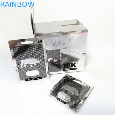 ফোসকা প্যাকেজিং গোলাপী বিগক্যাট কার্ড প্যাকিং বাক্সগুলির সাথে ইউভি এফেক্ট পেপার কার্ডগুলি প্রদর্শন করুন