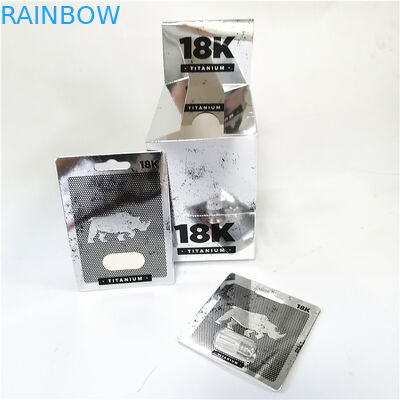 কাস্টম তৈরি পুরুষ বর্ধক ফোসকা বড়ি প্যাকেজিং গোলাপী ভগকাট কার্ড বাক্স