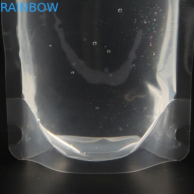 কাস্টমাইজড হট বেচাকেনা 50 মিলি / 250 মিলি ট্রান্সপারেন্ট এনার্জি লিকুইড স্টাউট স্টাউট স্টাউট ড্রাউট ড্রিংক পাউচ সহ স্পাউট প্যাকেজিং