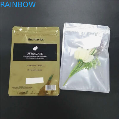 গ্র্যাভর মুদ্রণ 150 মিমি ভিএমপিইটি অ্যালুমিনিয়াম ফয়েল কসমেটিক ব্যাগ