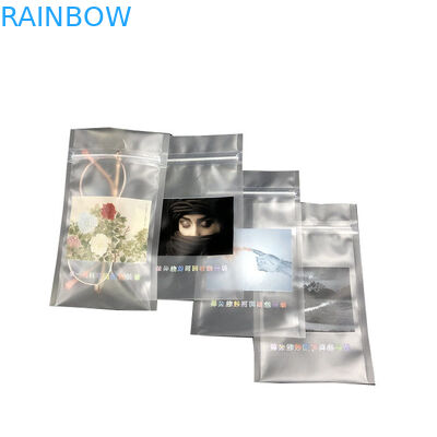 দুটি সাইড সিল ফোল্ড ওভার বটম পাউচ হোলস কাস্টম ডেকোরেশন প্যাকেজিং ব্যাগ পুনর্ব্যবহারযোগ্য পরিষ্কার প্লাস্টিক ব্যাগ