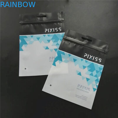 পোশাকের জন্য জিপারের সাথে কালো প্লাস্টিকের ব্যাগগুলির কাস্টম প্রিন্টেড প্যাকেজিংয়ের সরঞ্জামগুলি ইত্যাদি