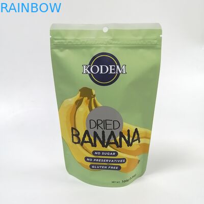 ডিজিটাল প্রিন্টিং স্ট্যান্ড আপ থলি প্লাস্টিকের স্ন্যাক কলা চিপস আমের ফলের খাবারের প্যাকেজিং ব্যাগ