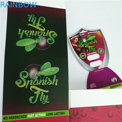 মহিলা এনহ্যান্সার পিলস প্যাকেজিং গোলাপী ভগ বিড়াল কালো মাম্বা বুড়ো পেপার ফোস্কা কার্ড স্বর্ণের ক্যাপসুল বোতলটির জন্য