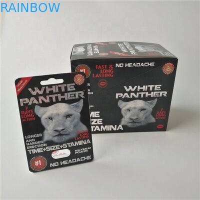 যৌন বর্ধন পিলস প্যাকেজিং গেন্ডার সর্বাধিক 150 কে 3 ডি ফোস্কা কার্ড পাউডার সেক্স ক্যাপসুলের জন্য পেপার বক্স সহ