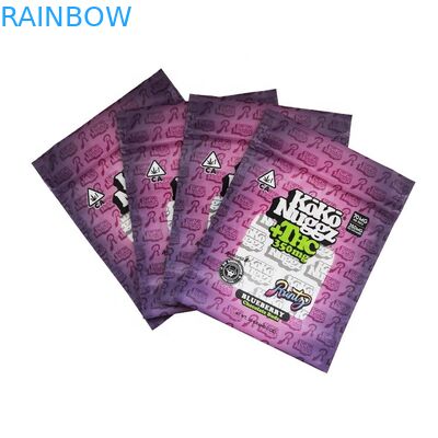 তাপ সীল হারবাল 180 মাইকের সিবিডি গাঁজা স্ট্যান্ড আপ থলি