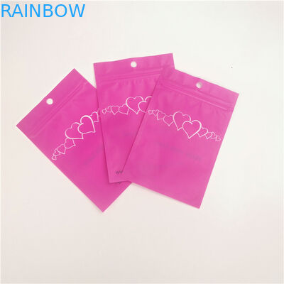 আইল্যাশ জুয়েলারী গ্র্যাভুর প্রিন্টিং এমওপিপি জিপার মেকআপ পাউচ