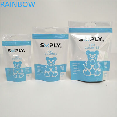 কাস্টমাইজড 3.5 জি কুকি বাদাম ওয়েড স্ট্যান্ড আপ জিপার পাউচ প্লাস্টিক ক্যান্ডি ব্যাগ 7 জি 18 জি 24 গ্রাম