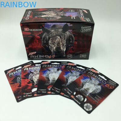 পিল ক্যাপসুল পিভিসি 60 * 80 সেমি রাইনো 69 ডি প্যাকেজিং কার্ড