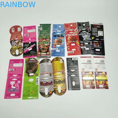 বুলেট সহ গ্রেভনার প্রিন্টিং আরএইচএনও 3 ডি প্লাস্টিকের ফোস্কা পিল কার্ড