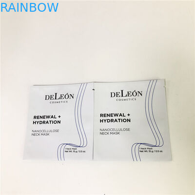 ফ্ল্যাট হোয়াইট মাস্ক ব্যাগ কাস্টমাইজড কসমেটিক স্যাম্পল স্মল Sachet স্যাম্পল ক্রিম প্যাকেজিং ব্যাগ