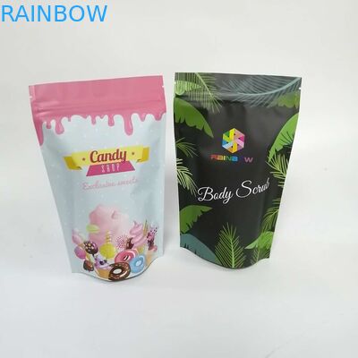 বডি স্ক্রাব ফয়েল লাইনে থাকা গ্র্যাভুর প্রিন্টিং কাস্টমাইজড পেপার ব্যাগ 200 মিমি