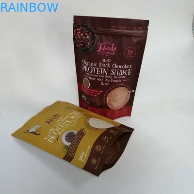 120 মাইক্রন স্ট্যাট আপ ম্যাট প্রোটিন পাউডার ম্যালার জিপ পাউচগুলি