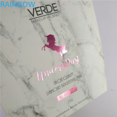 5 এমএল 30 এমএল হেয়ার মাস্ক প্যাকেজিং ব্যাগ মিনি আই ক্রিম পাউচ স্কিনকেয়ার স্যাম্পেল Sachet পেপার ডিসপ্লে বক্স সহ