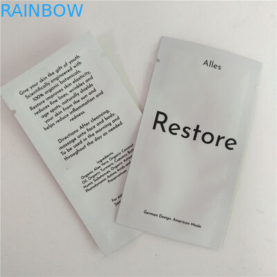 থ্রি সাইড সিল এমওপিপি মাইলার ফয়েল কসমেটিক প্যাকেজিং ব্যাগ