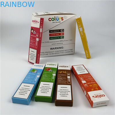 ভ্যাপ পেনস সিএমাইক হলোগ্রাম পেপার কার্ড ফোসকা বক্সগুলি হট স্ট্যাম্পিং