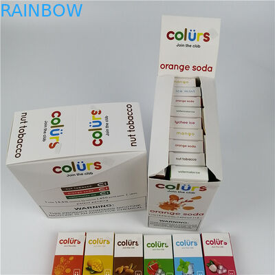 ভ্যাপ পেনস সিএমাইক হলোগ্রাম পেপার কার্ড ফোসকা বক্সগুলি হট স্ট্যাম্পিং